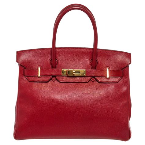 hermes birkin red bag